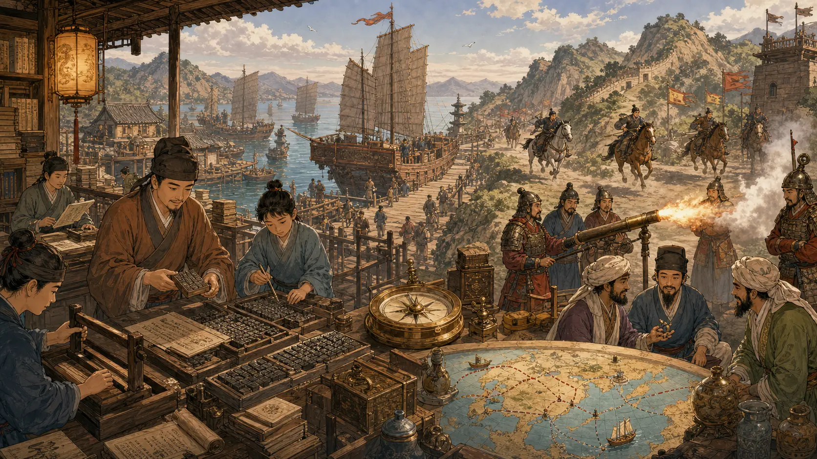宋元时期的科技与中外交通剧情背景