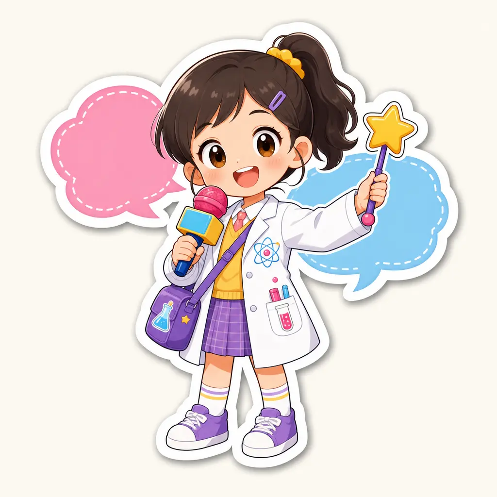 科学小记者表达贴纸