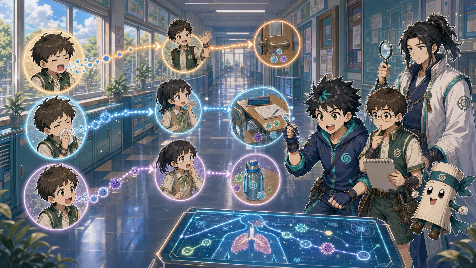 传播路线连线关卡图